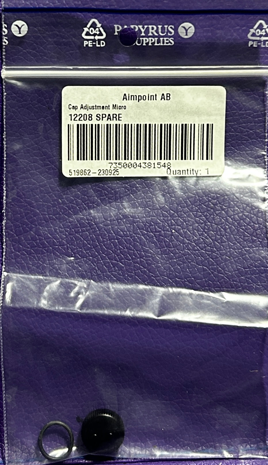 Imprint AB. Cap adjustment Micro