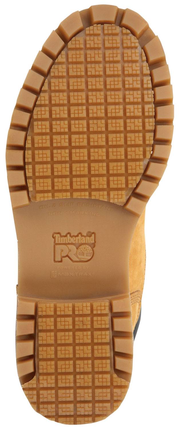 TIMBERLAND PRO Men's 6" Wheat Direct Attach MaxTRAX® Steel Toe Waterproof Insulated SRO Boot
